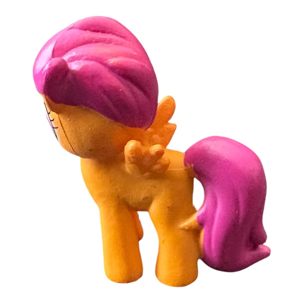 My Little Pony G3 Scootaloo Mini Figure Orange Pink Pegasus Hasbro 2" Toy - Picture 5 of 9